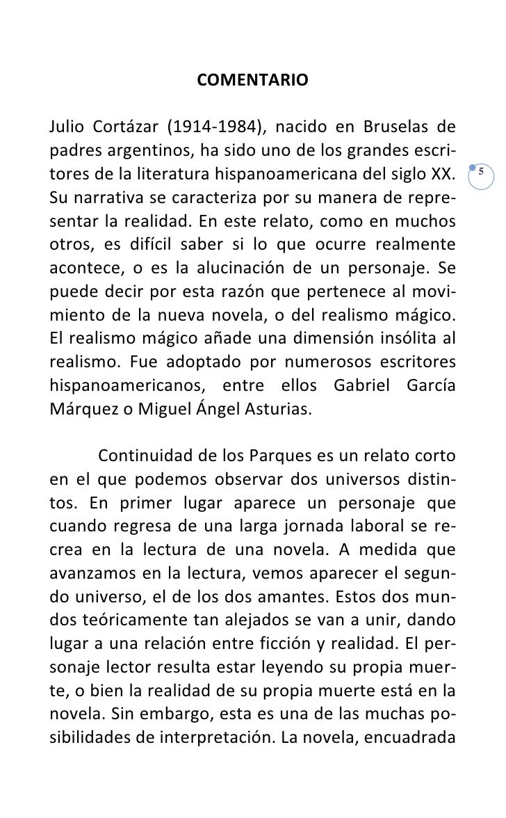 Continuidad De Los Parques Argumento